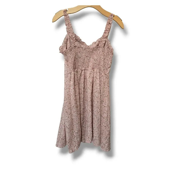 Romwe women's multicolor floral sleeveless flowy  tie front dress - large - Picture 3 of 8